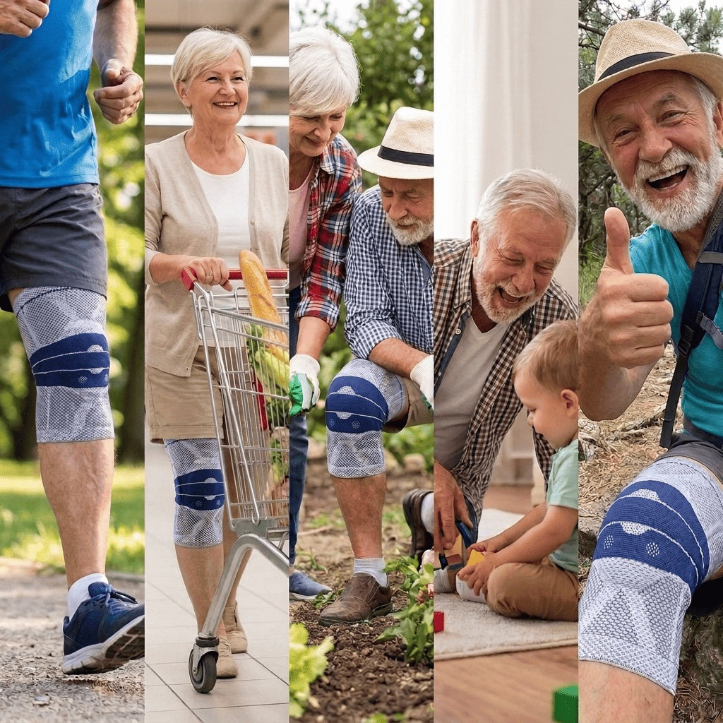 Group of older adults walking together outdoors