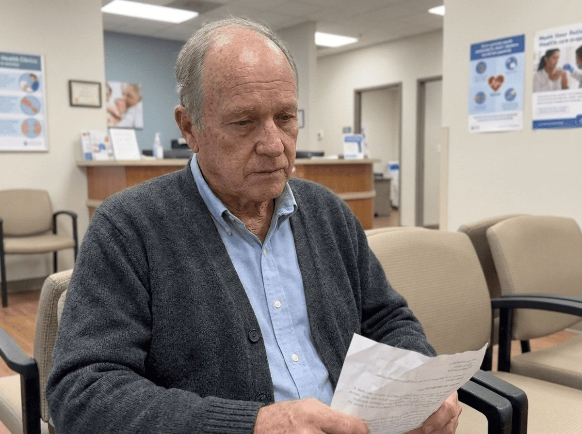 Patient in a consultation with an orthopedic surgeon
